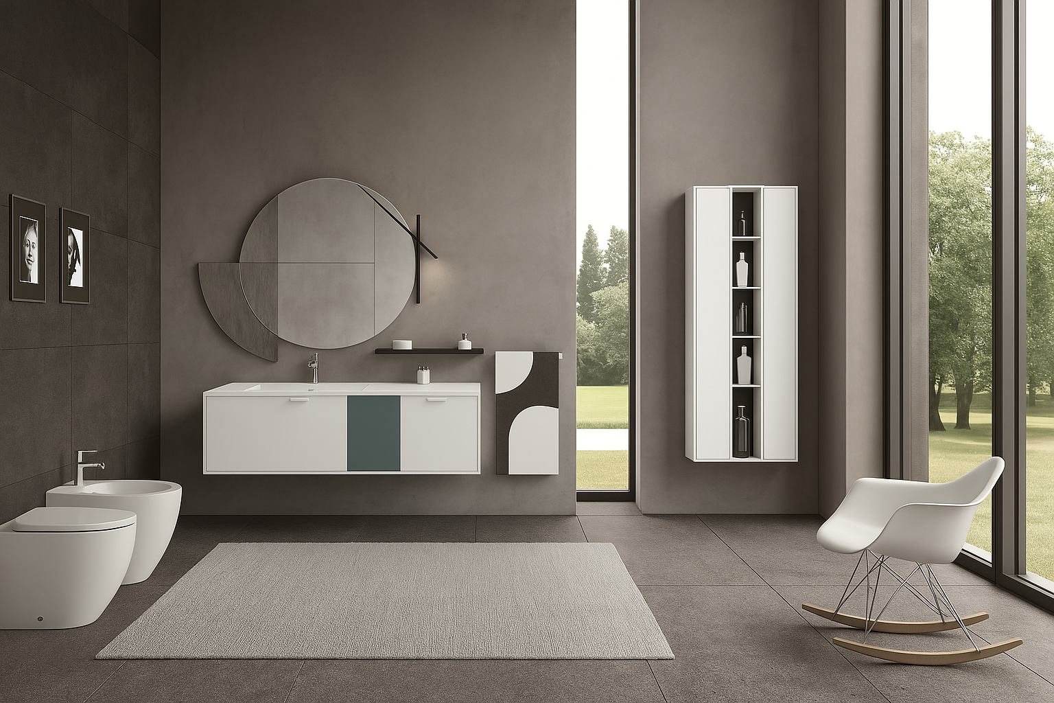 Ensemble Salle de Bain Moderne Bois