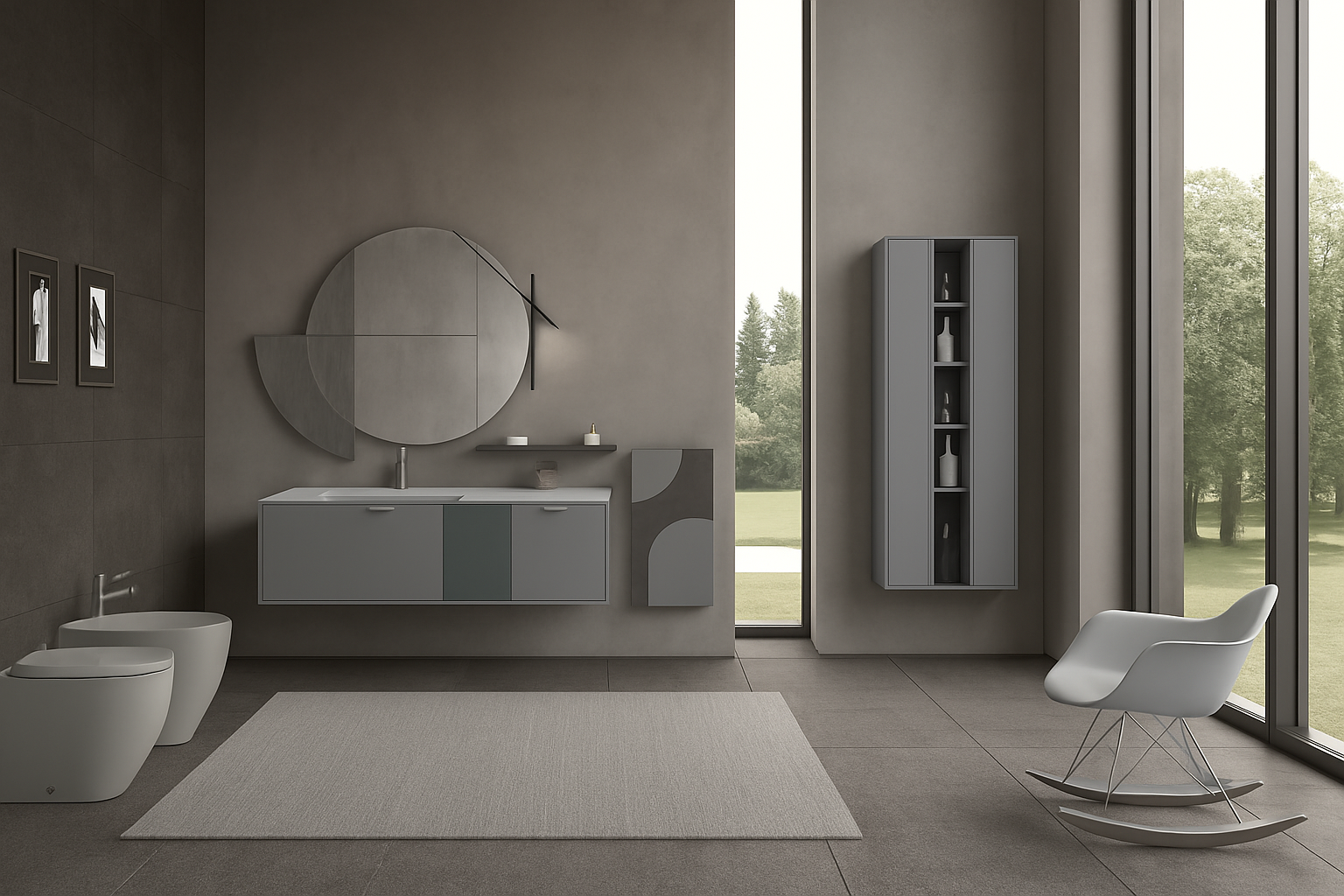 Ensemble Salle de Bain Moderne Bois
