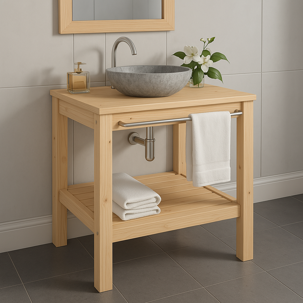 Meuble Vasque en Bois Moderne