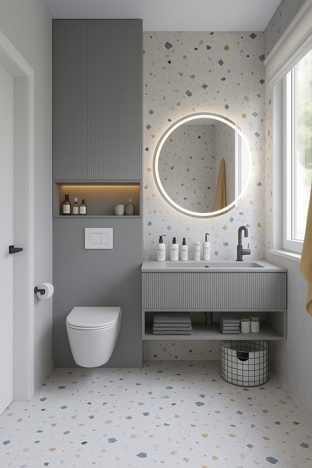 Ensemble Salle de Bain Moderne Élégant