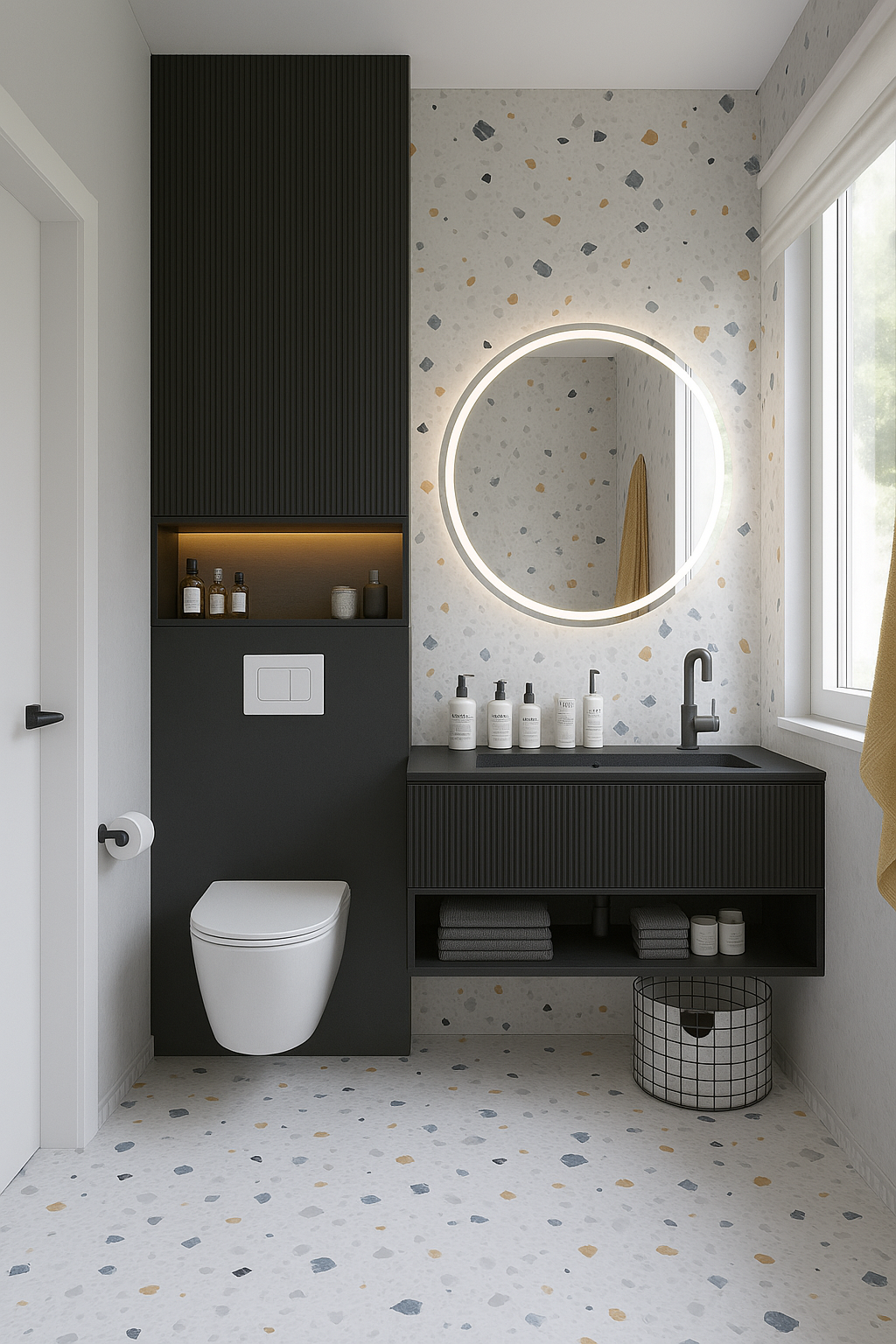 Ensemble Salle de Bain Moderne Élégant