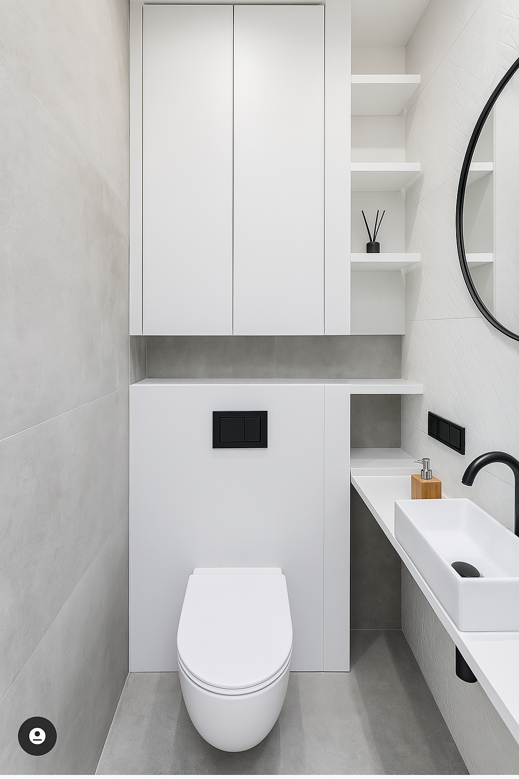 Ensemble WC Moderne en Bois