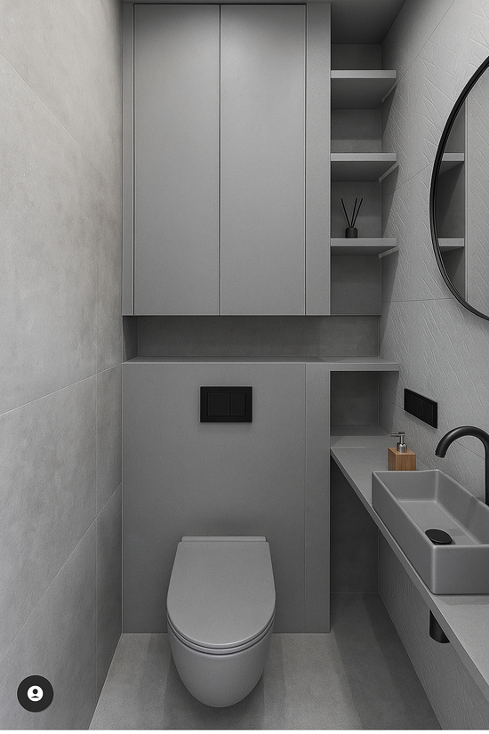 Ensemble WC Moderne en Bois