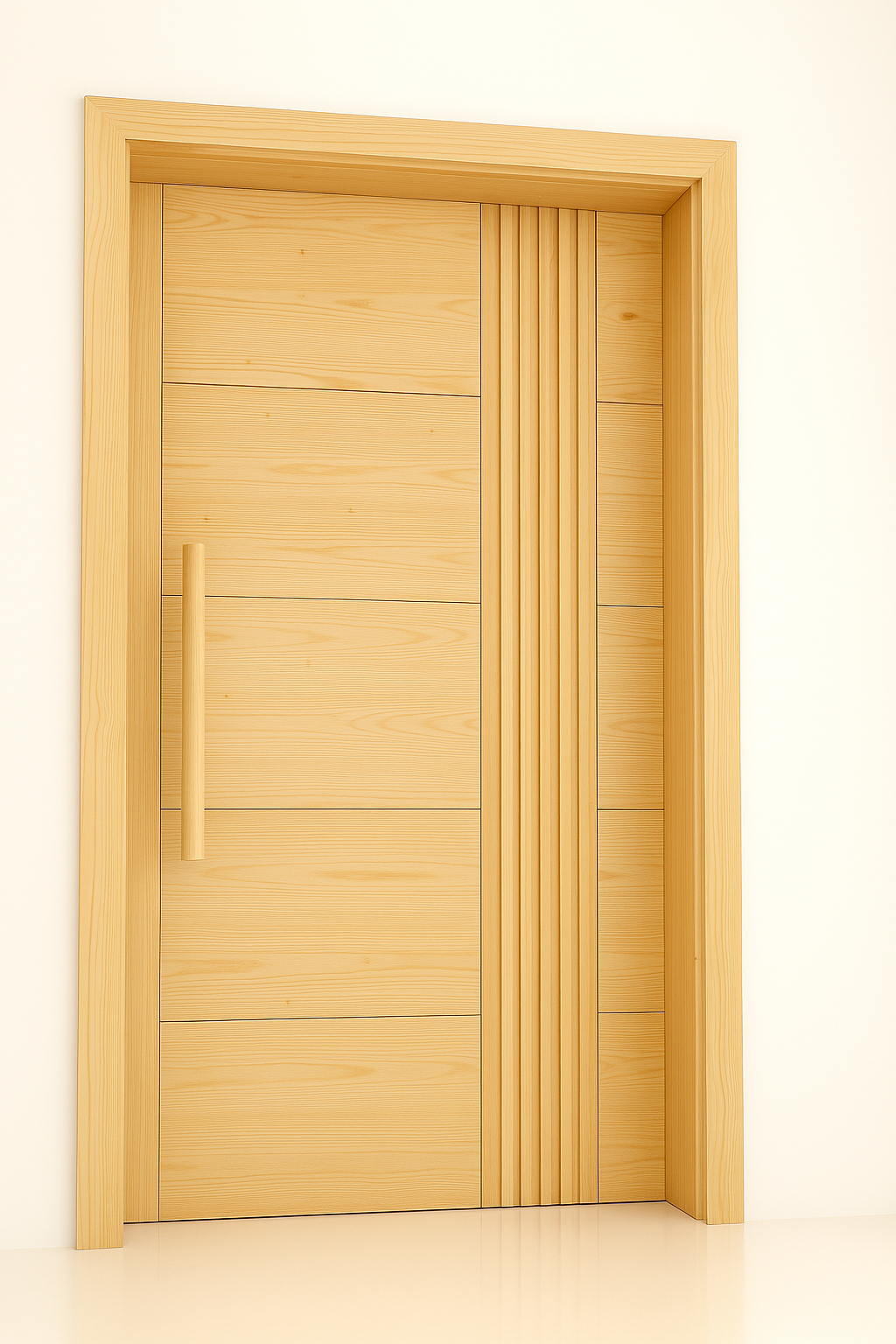 Élégante Porte en Bois Moderne
