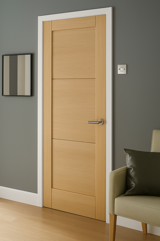 Élégante Porte en Bois Moderne
