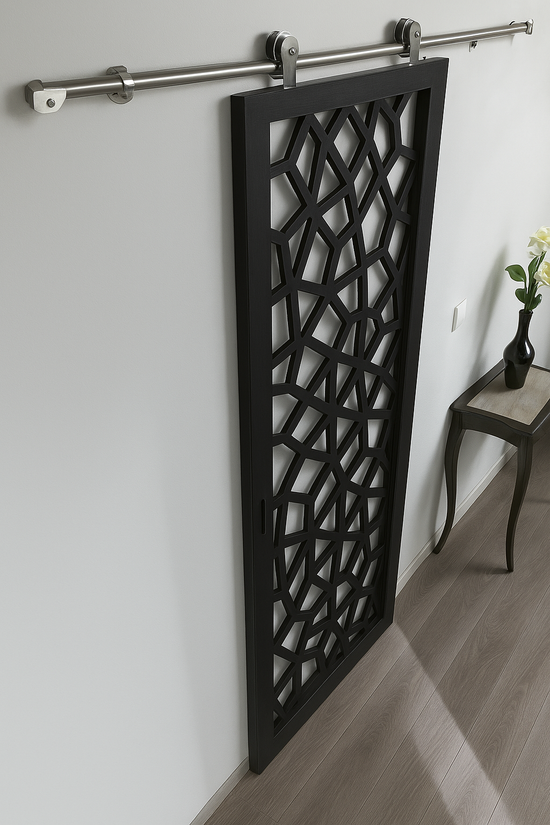 Porte Coulissante Design Géométrique