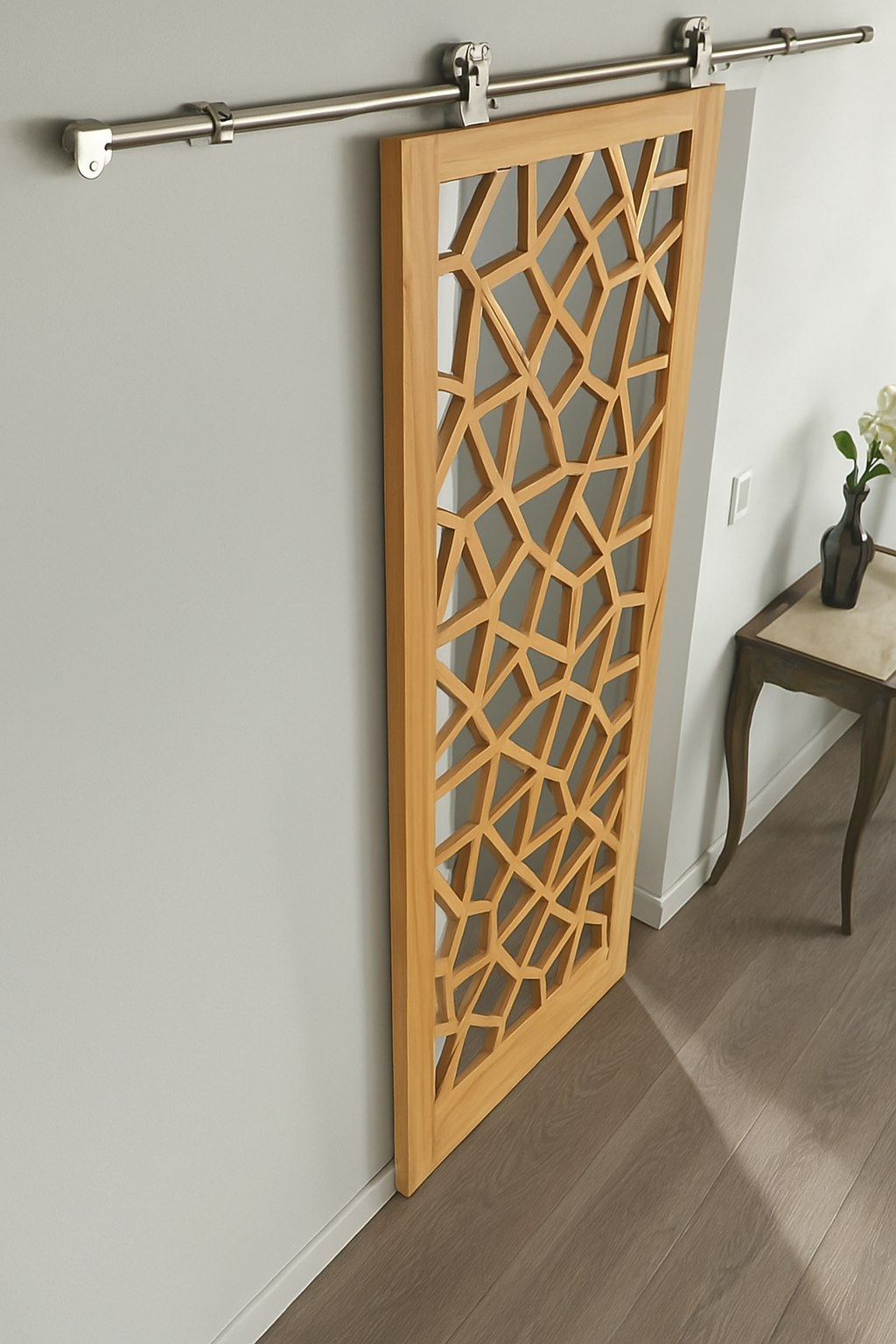 Porte Coulissante Design Géométrique