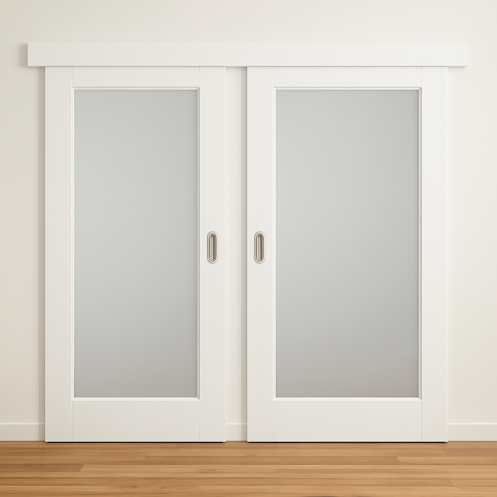 Porte coulissante en bois sur mesure v1