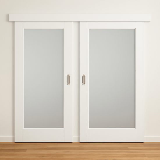 Porte coulissante en bois sur mesure v1