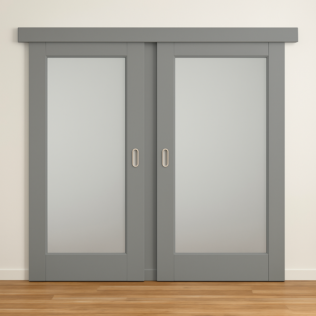 Porte coulissante en bois sur mesure v1
