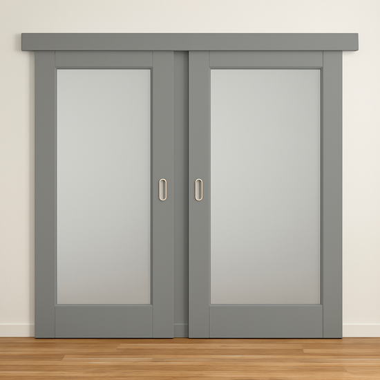 Porte coulissante en bois sur mesure v1