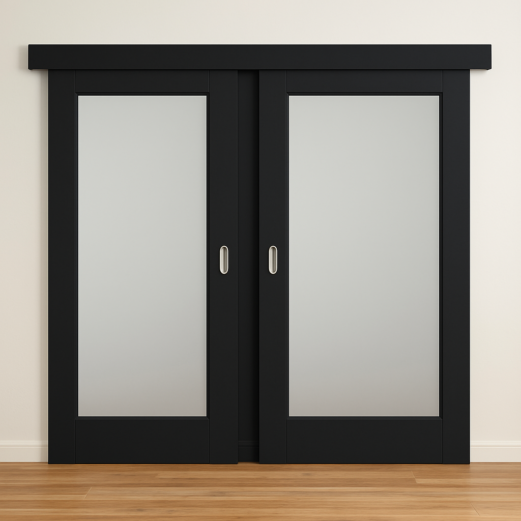 Porte coulissante en bois sur mesure v1