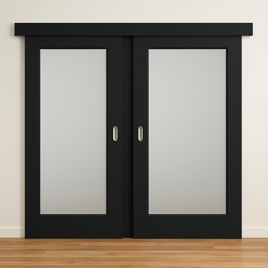 Porte coulissante en bois sur mesure v1