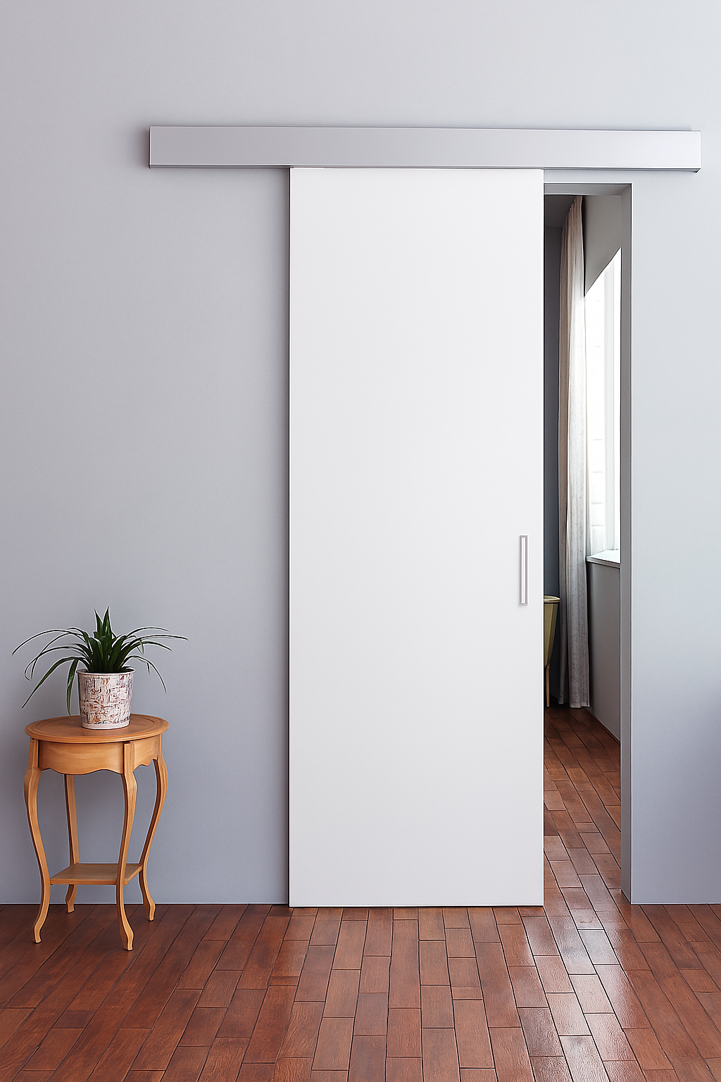 Porte Coulissante Moderne en Bois