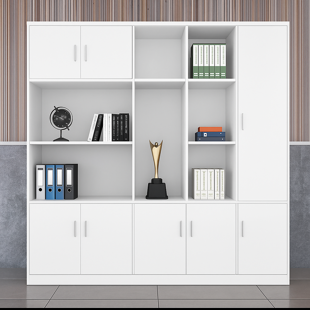 Bibliothèque de bureau moderne en bois