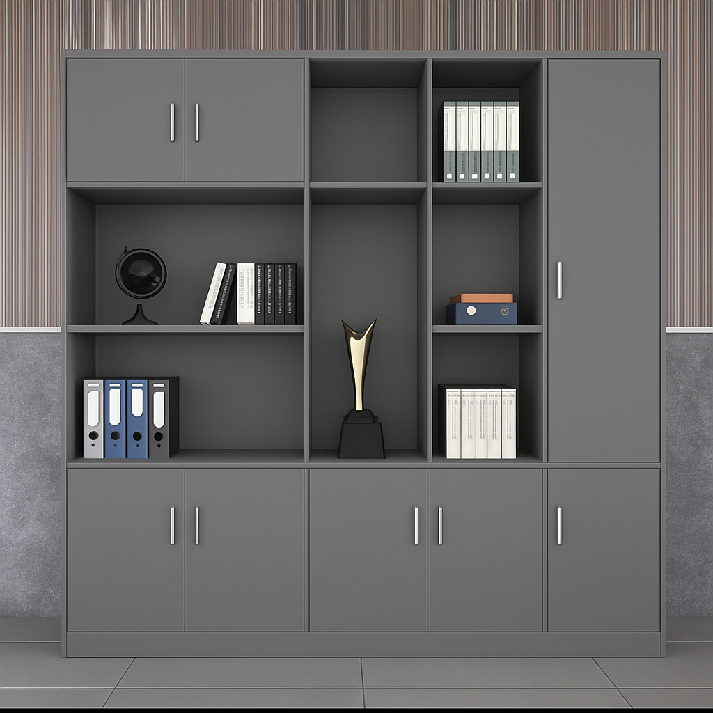 Bibliothèque de bureau moderne en bois