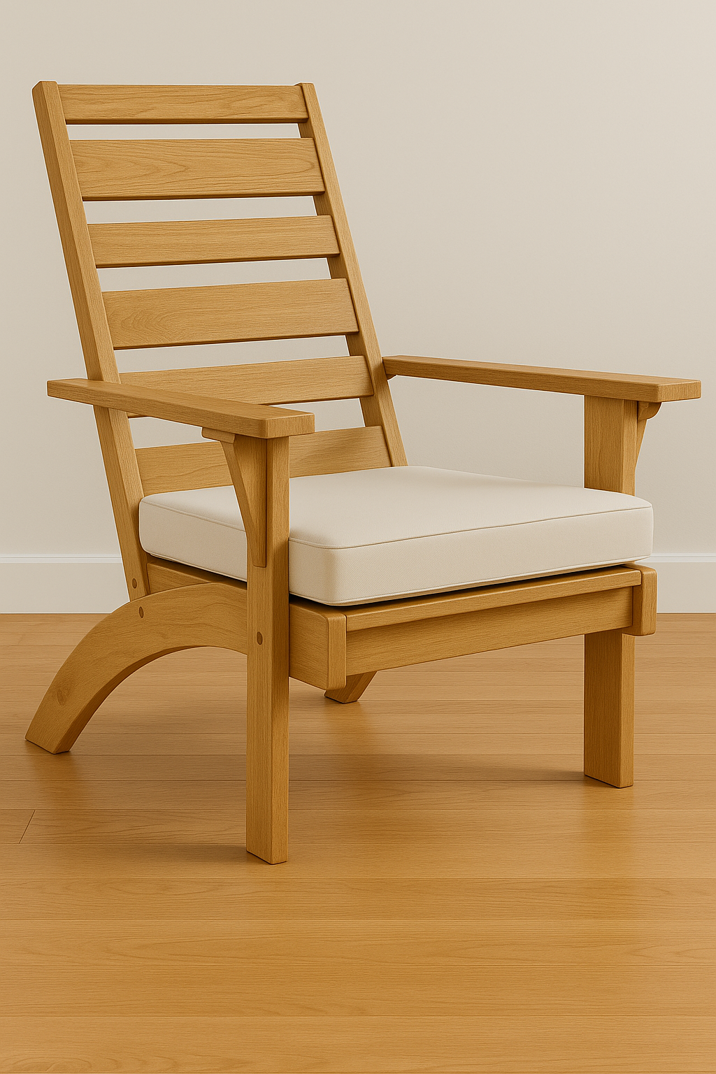 Chaise longue en bois moderne