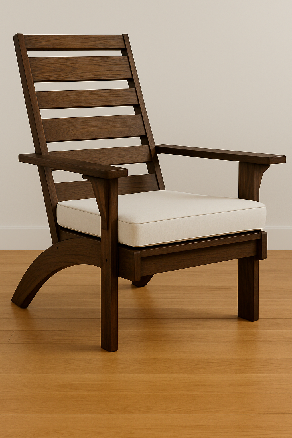 Chaise longue en bois moderne
