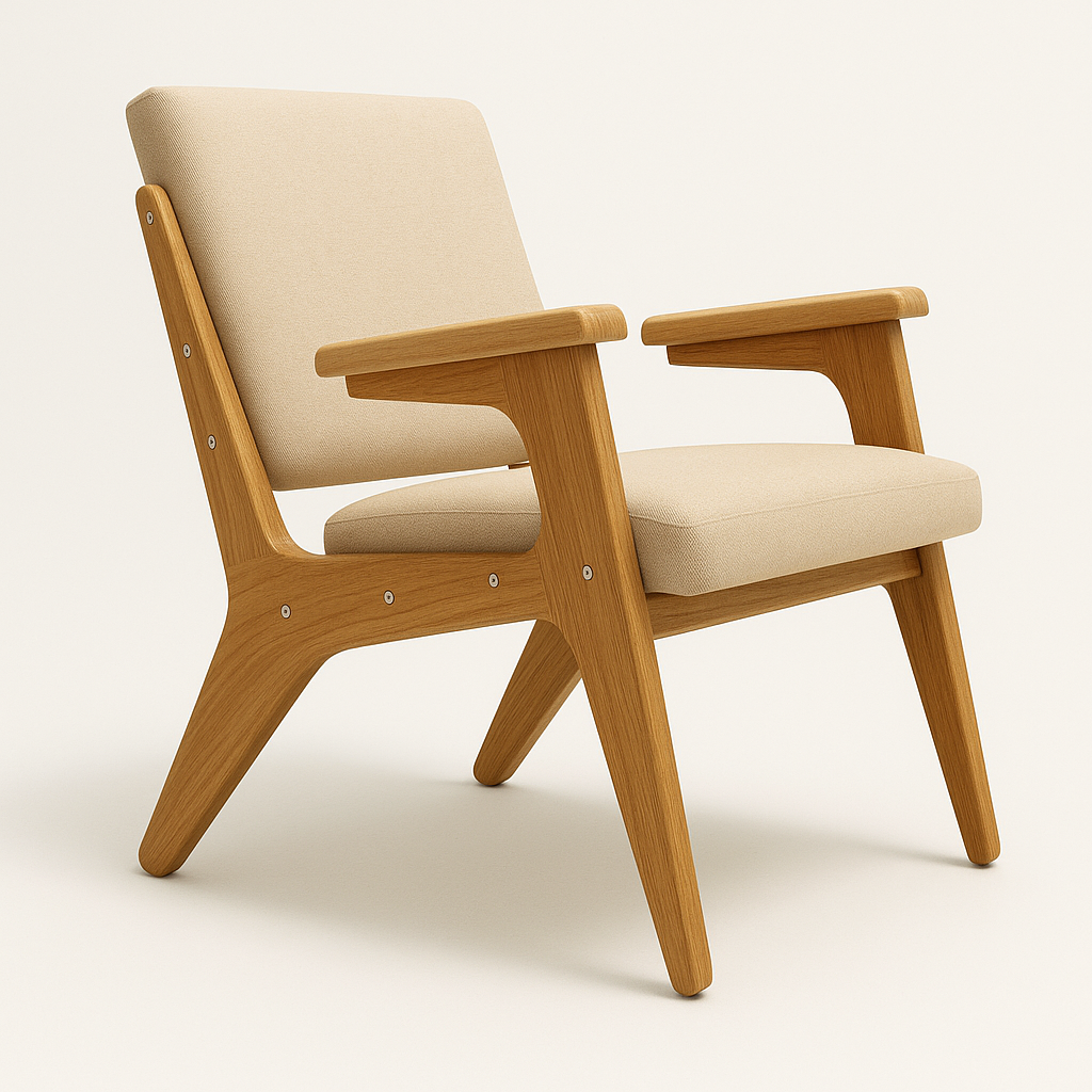 Chaise en bois moderne