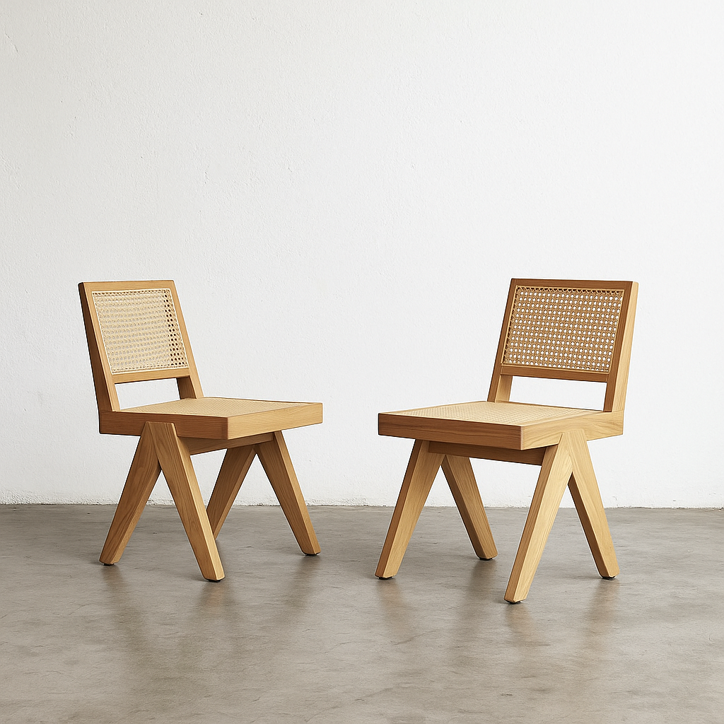 Chaises en bois au design scandinave
