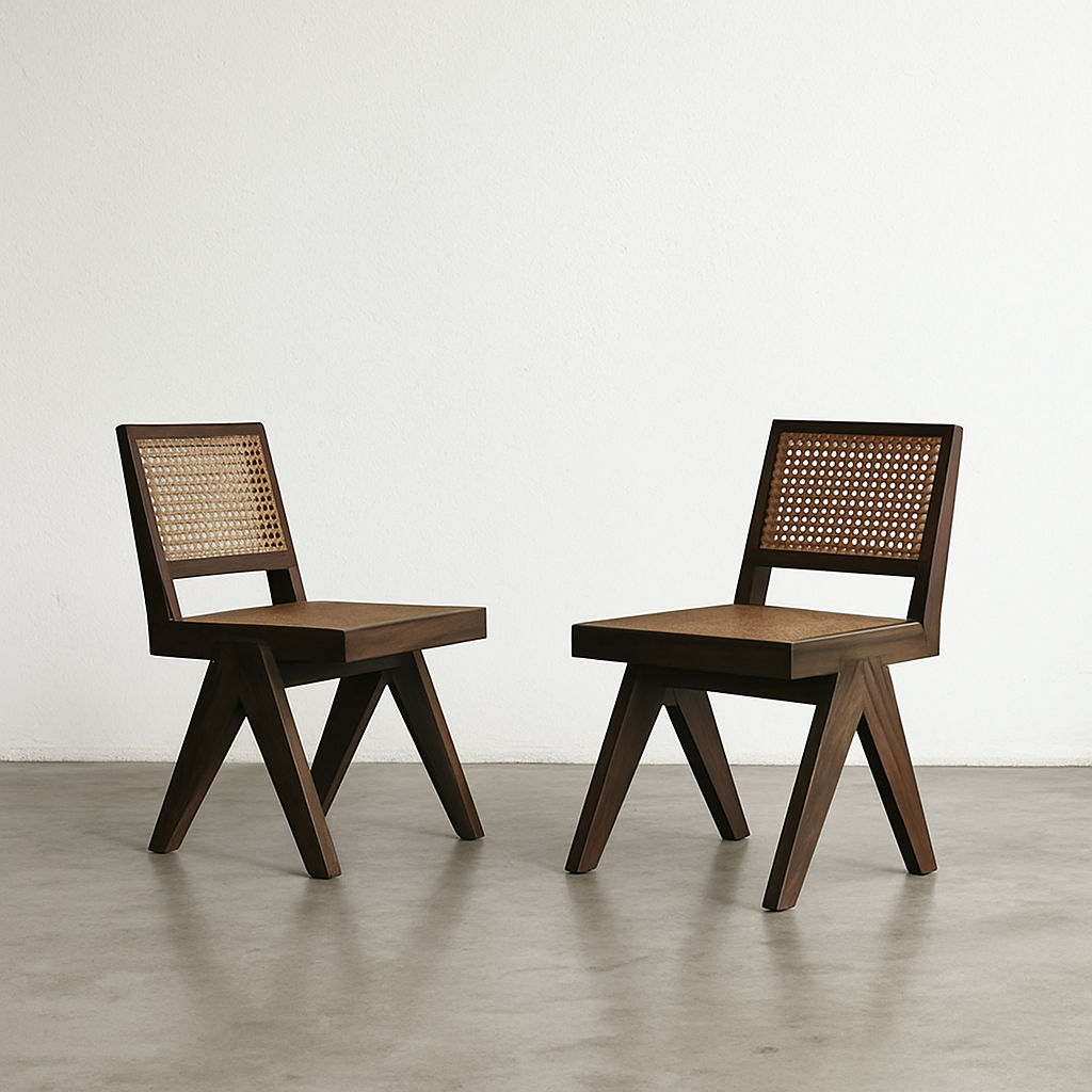 Chaises en bois au design scandinave