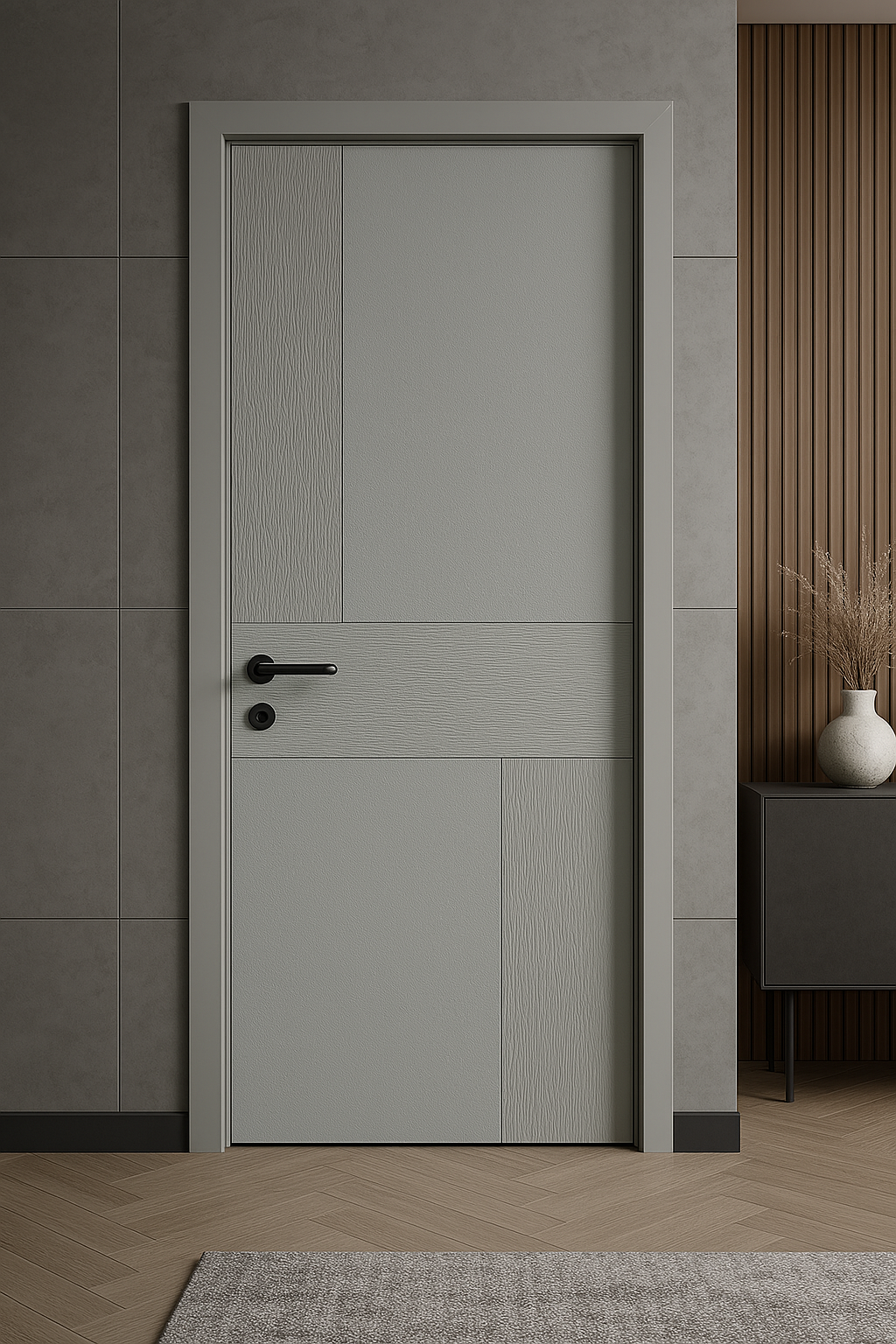 Porte sur mesure élégante et moderne