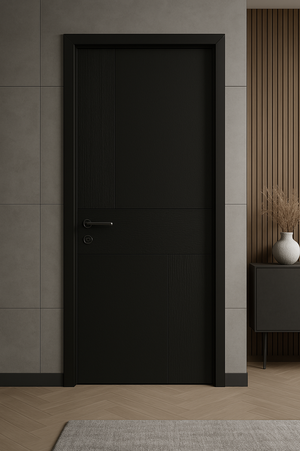 Porte sur mesure élégante et moderne