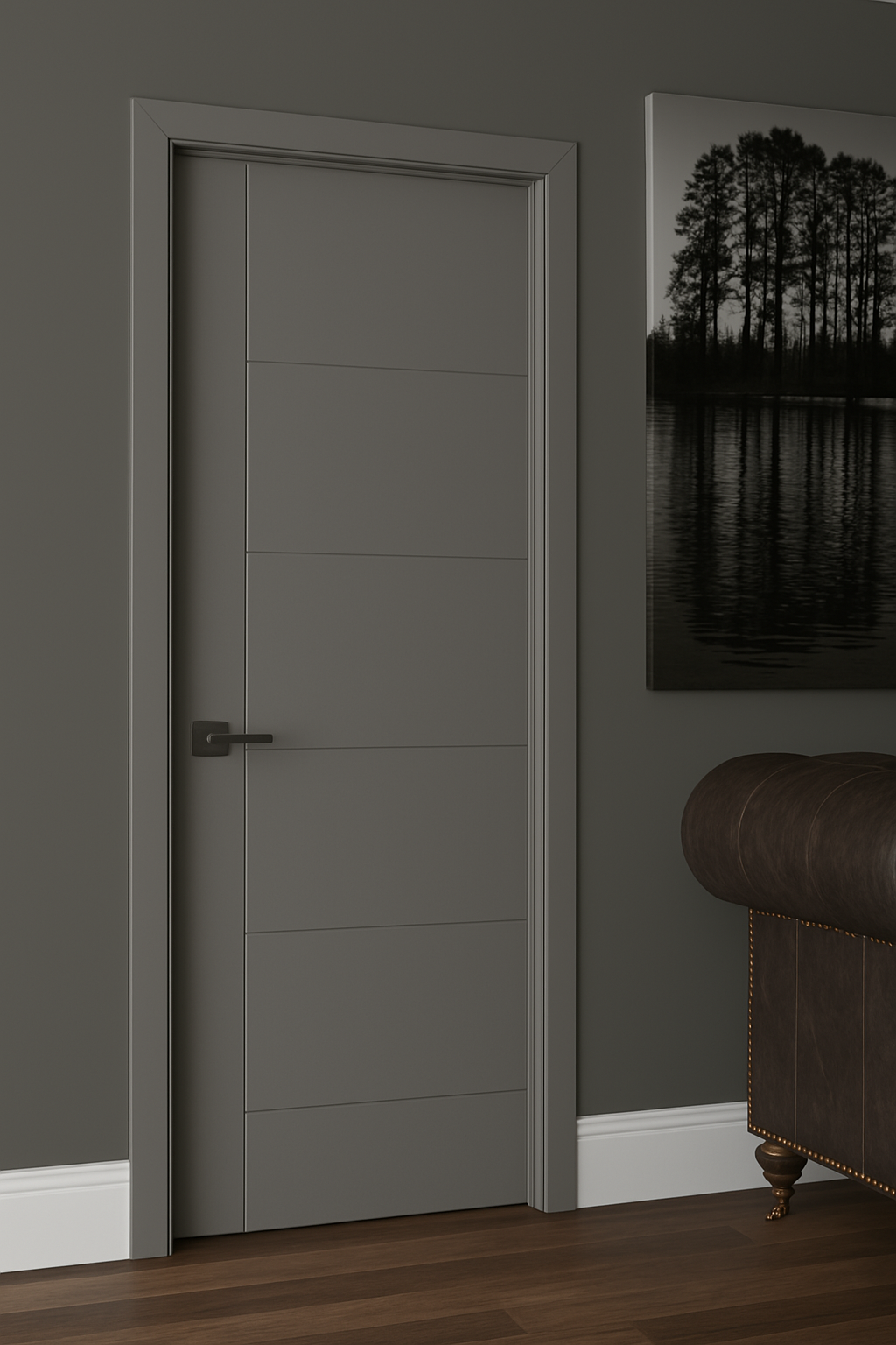 Porte sur mesure élégante et moderne