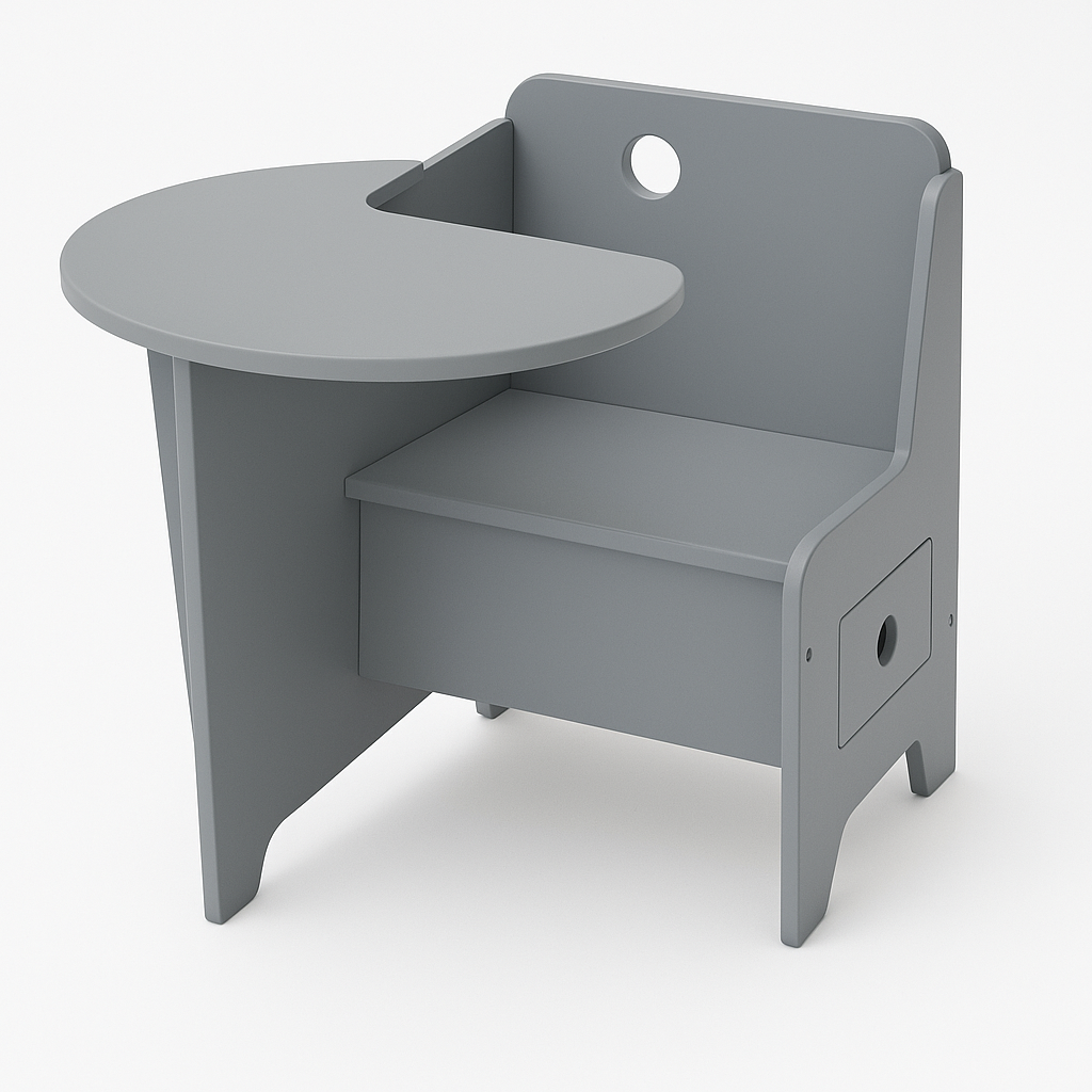 Chaise-bureau enfant moderne.