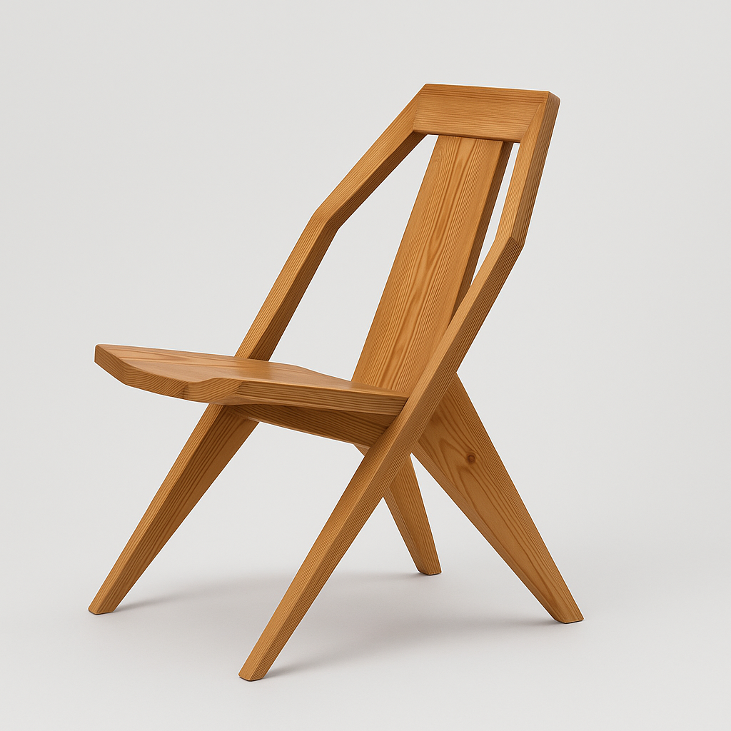 Chaise design en Bois massif