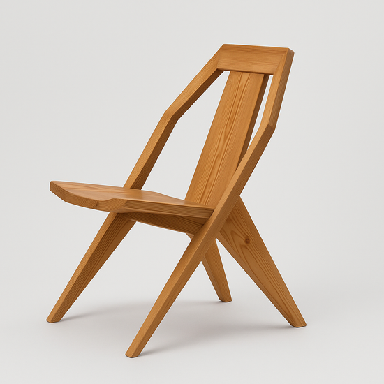 Chaise design en Bois massif