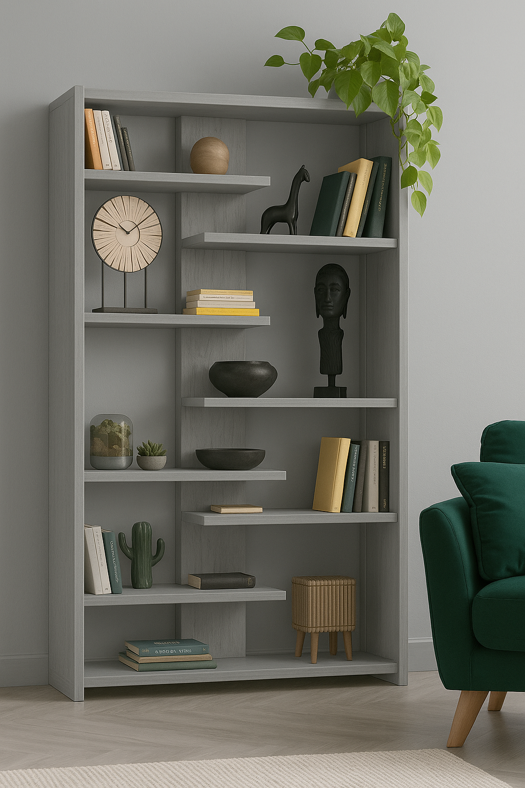Etagère echelle en bois massif