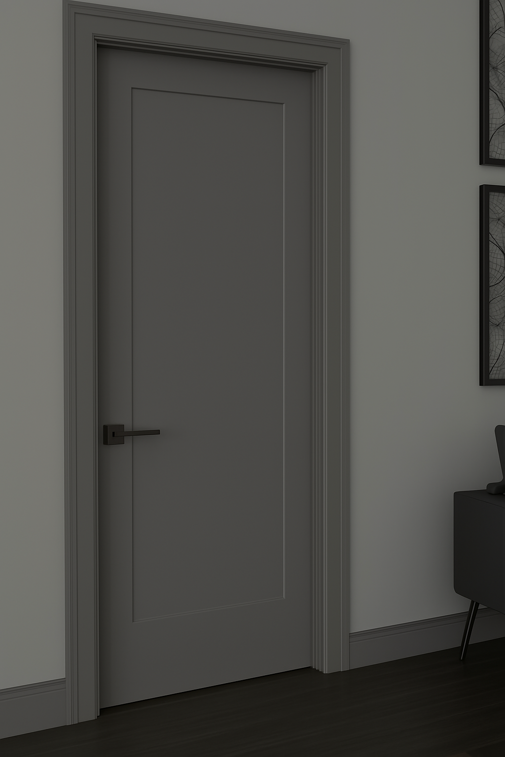 Porte sur mesure élégante et moderne