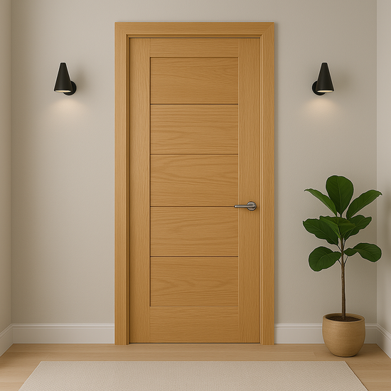 Porte en bois élégante