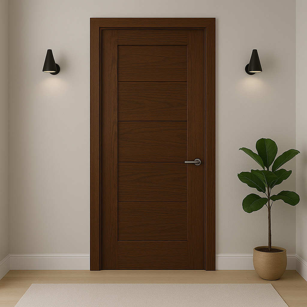Porte en bois élégante