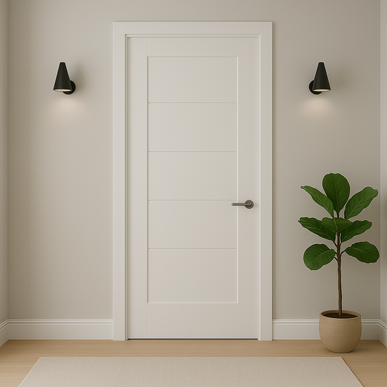 Porte en bois élégante