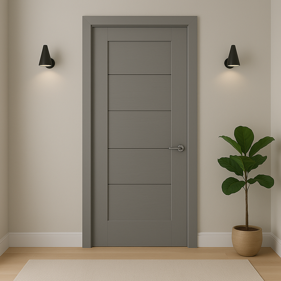 Porte en bois élégante