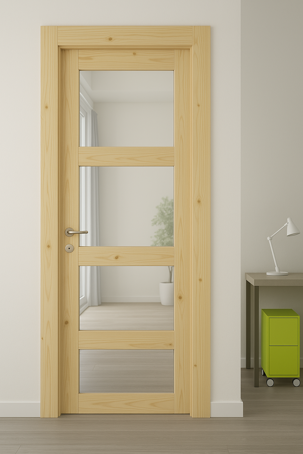 Porte intérieure en bois sur mesure