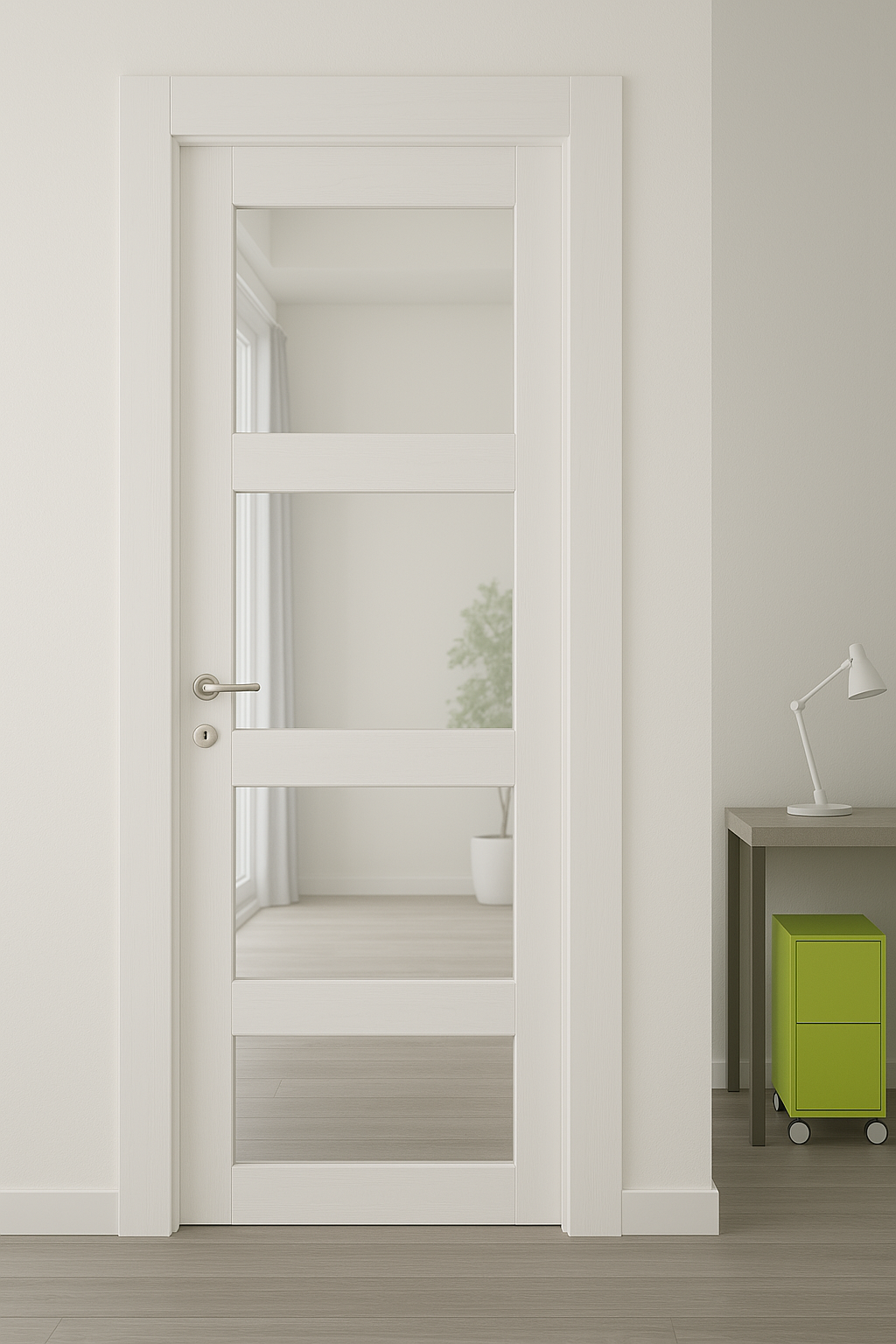 Porte intérieure en bois sur mesure