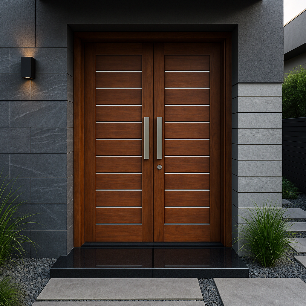 Porte en bois sur mesure, élégante et robuste