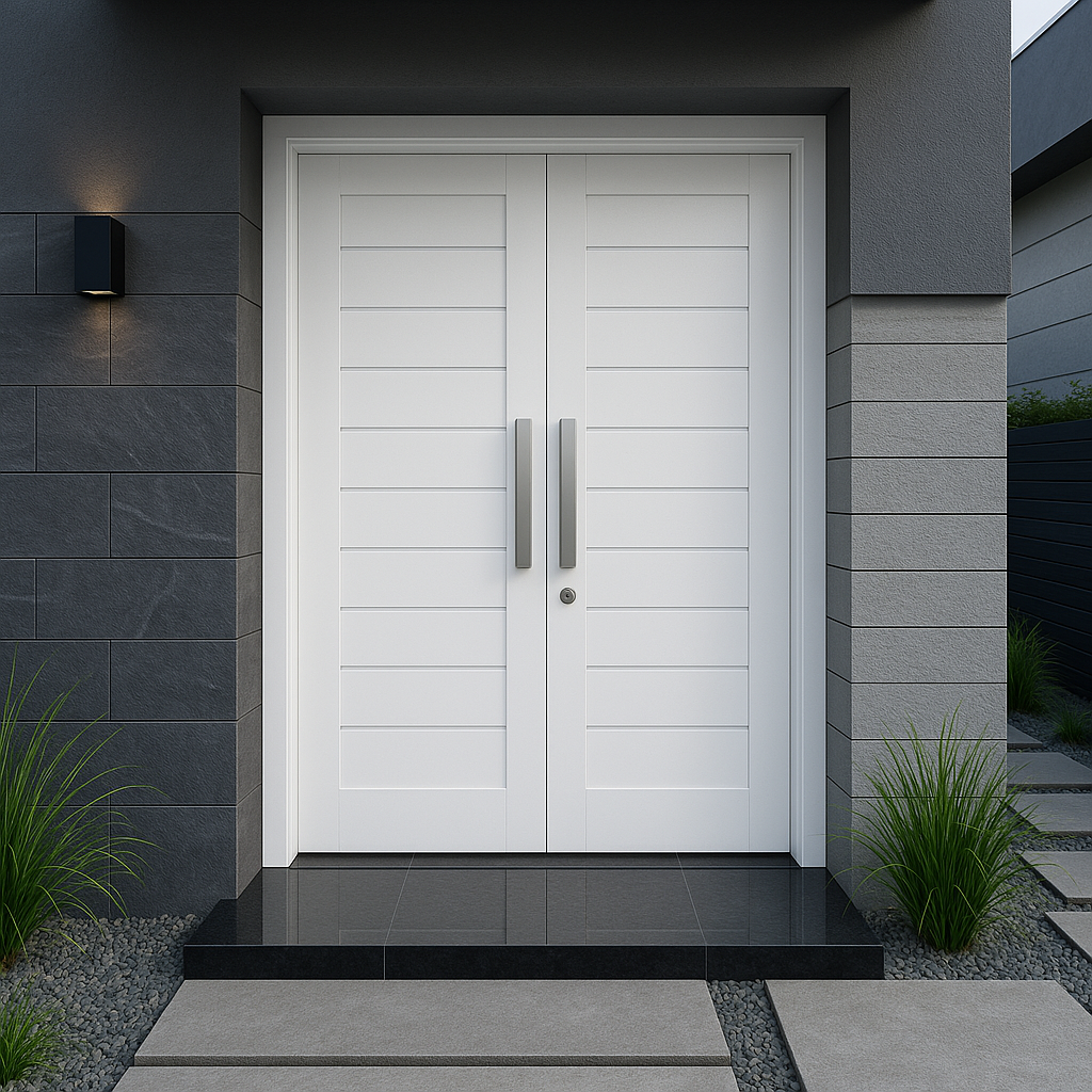 Porte en bois sur mesure, élégante et robuste
