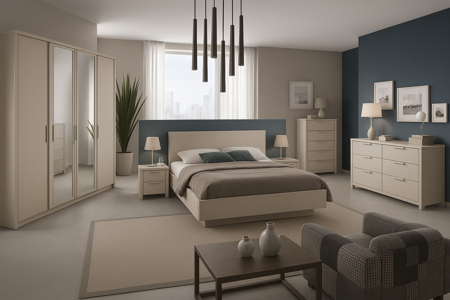 Chambre à coucher moderne