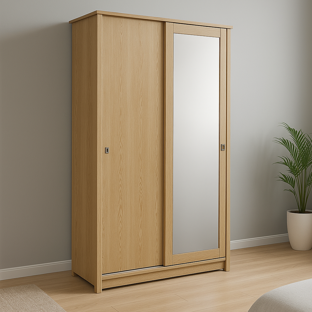 Armoire sur mesure élégante avec portes Miroir coulissantes