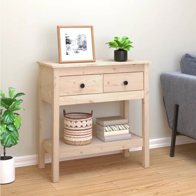 console en bois avec tiroir
