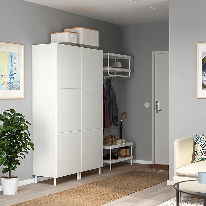 Armoire blanche moderne avec 6 portes