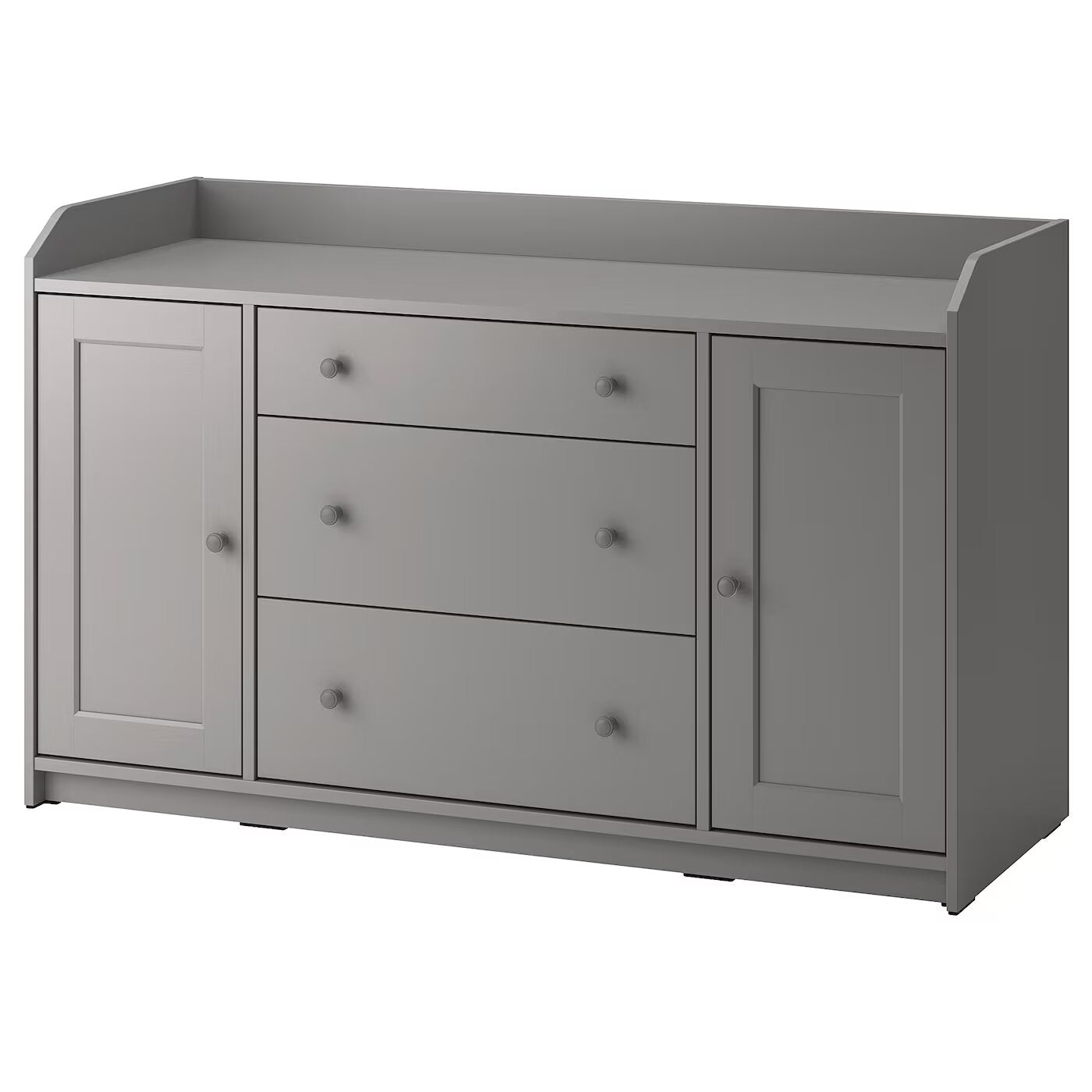 Commode avec miroir rond