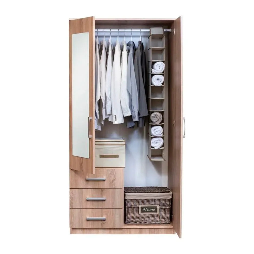 Armoire 2 portes avec miroir