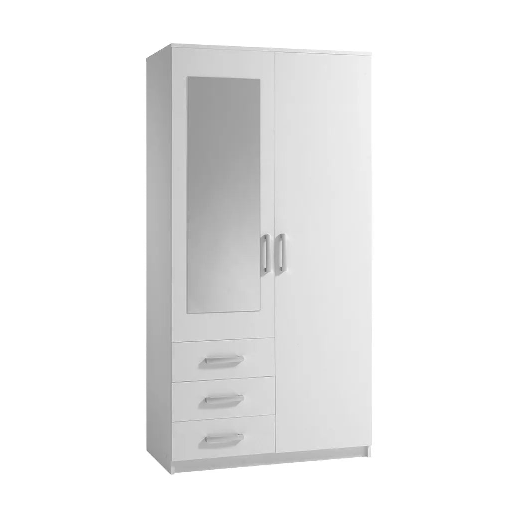 Armoire 2 portes avec miroir
