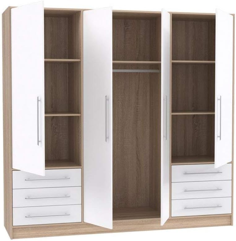 Armoire sur mesure 4 Portes 6 Tiroirs élégante et fonctionnelle