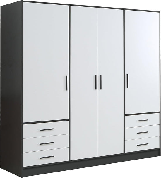 Armoire sur mesure 4 Portes 6 Tiroirs élégante et fonctionnelle
